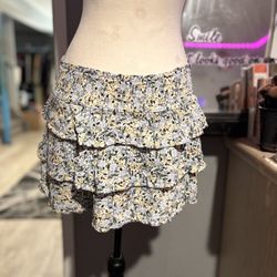 Forever 21 Floral Mini Skirt