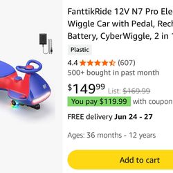 Electric Wiggle Car Brand New Never Used