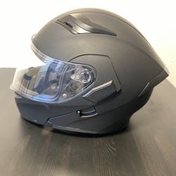 Dot Dual Visor Flip Up Matt Black