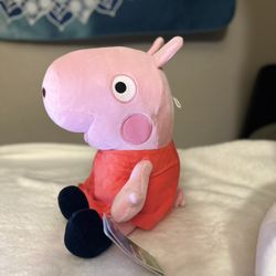 LARGE Peppa Pig Plush 16" RARE Stuffed Animal Doll Toy Factory