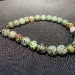 African turquoise, jasper bracelet, genuine stone