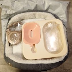 Dog Bed, Water Dish And Leash From Temu $5