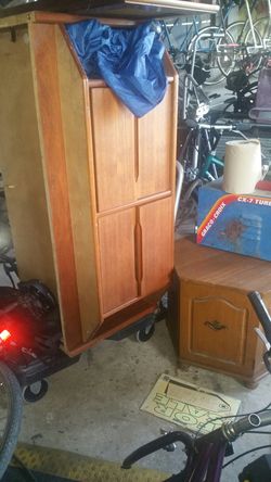 Wood TV stand wood for drawers