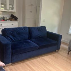 Blue Velvet Couch