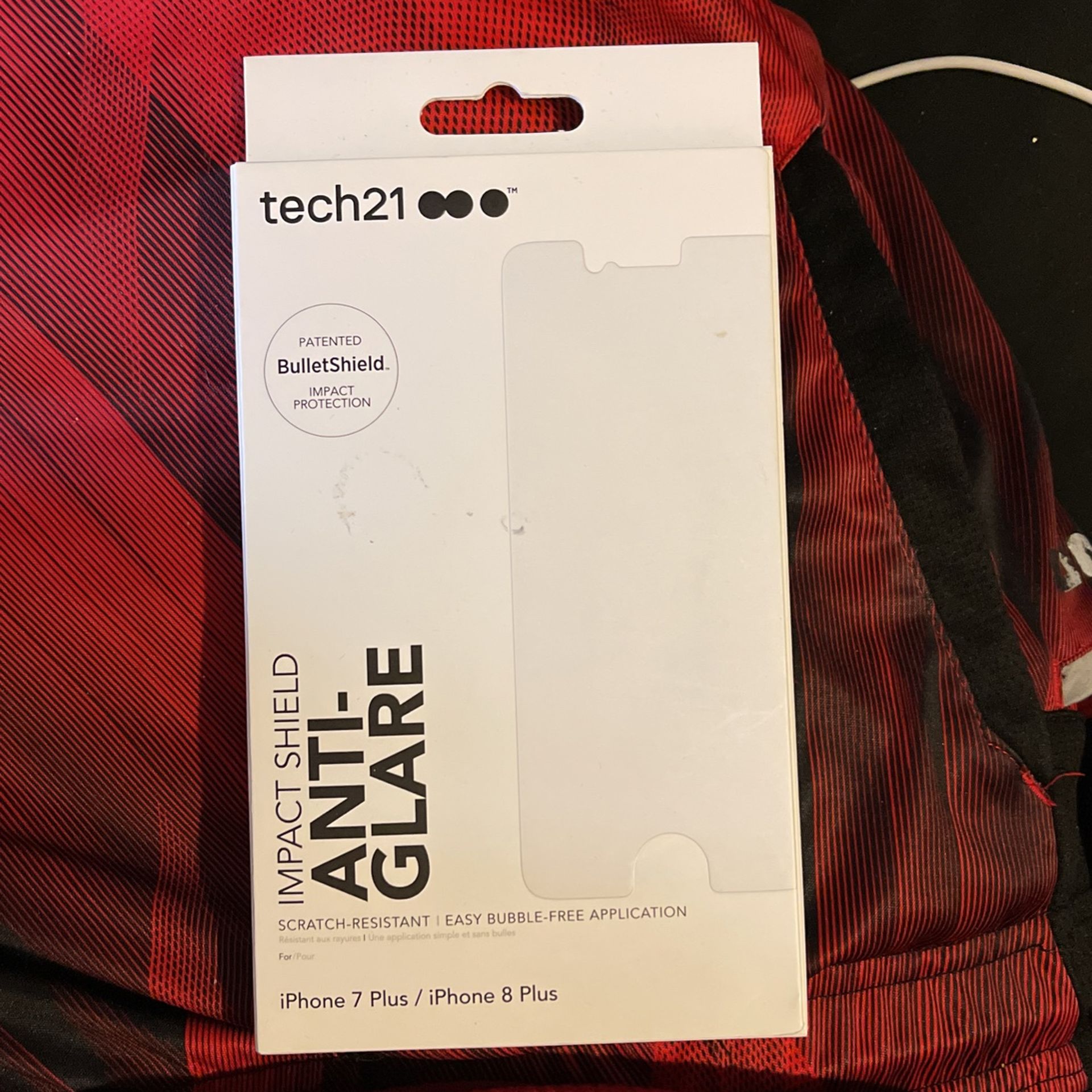 Brand New Tech21 Apple Aiphone 7 & 8 Plus Impact Shield Anti-Glare Screen Protector!