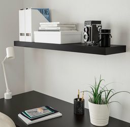 IKEA LACK Wall Shelf Black-Brown