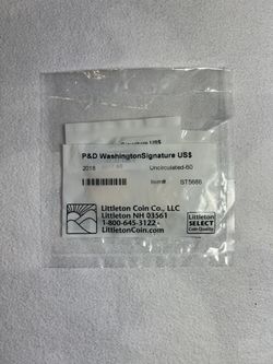 Two 2018 Washington Dollars