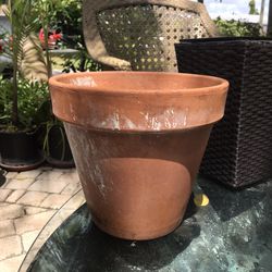 10.75” Terracotta Pot: 10.75”W x 9.5”H -$10 Each