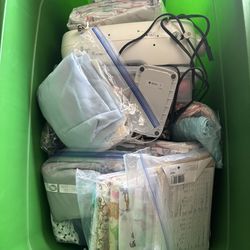 Brother Sewing machine and supplies