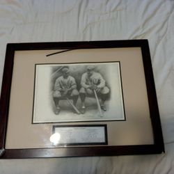 Ruth and Gehrig Framed Print By Allen Friedlauder.