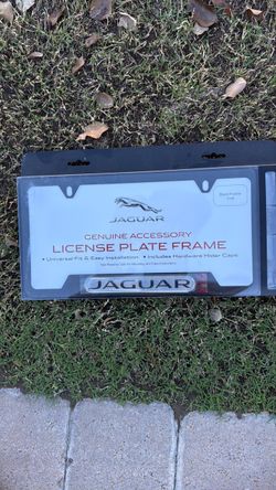 JAGUAR LICENSE PLATE. OEM