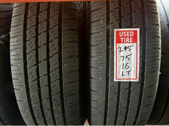 LT245/75/16 E-10ply (2 Tires) $160.00/ Both