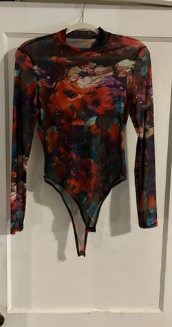 Sheer Floral bodysuit