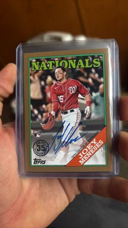 Joey Meneses Topps 1988 RC Certified Auto Card