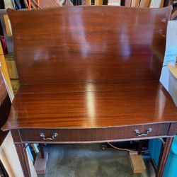 Vintage Mahogany? Folding Console Table With 3 Extra Leaves  