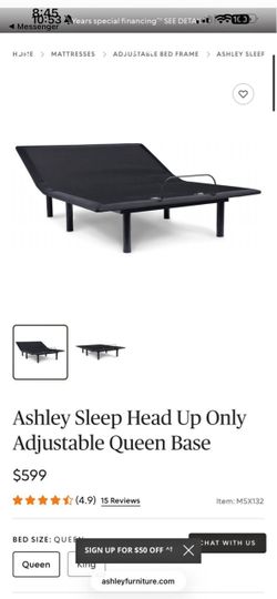 Ashley Sleep Adjustable Queen Bed Base – Head Up