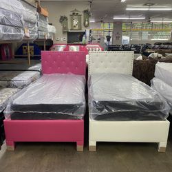 Twin Bed With Mattress 