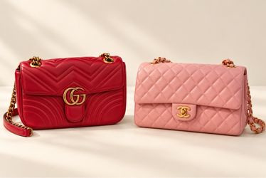 Gucci and Chanel hand bag