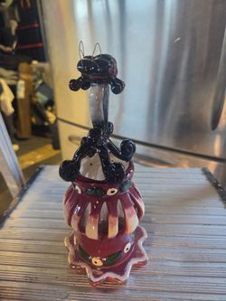 Handmade clay ladybug tealight holder