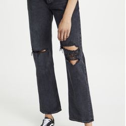 AGOLDE - Lana Mid Rise Straight Jeans 