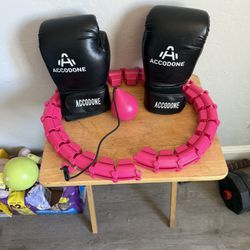 Workout Hoop And Boxing Gloves 