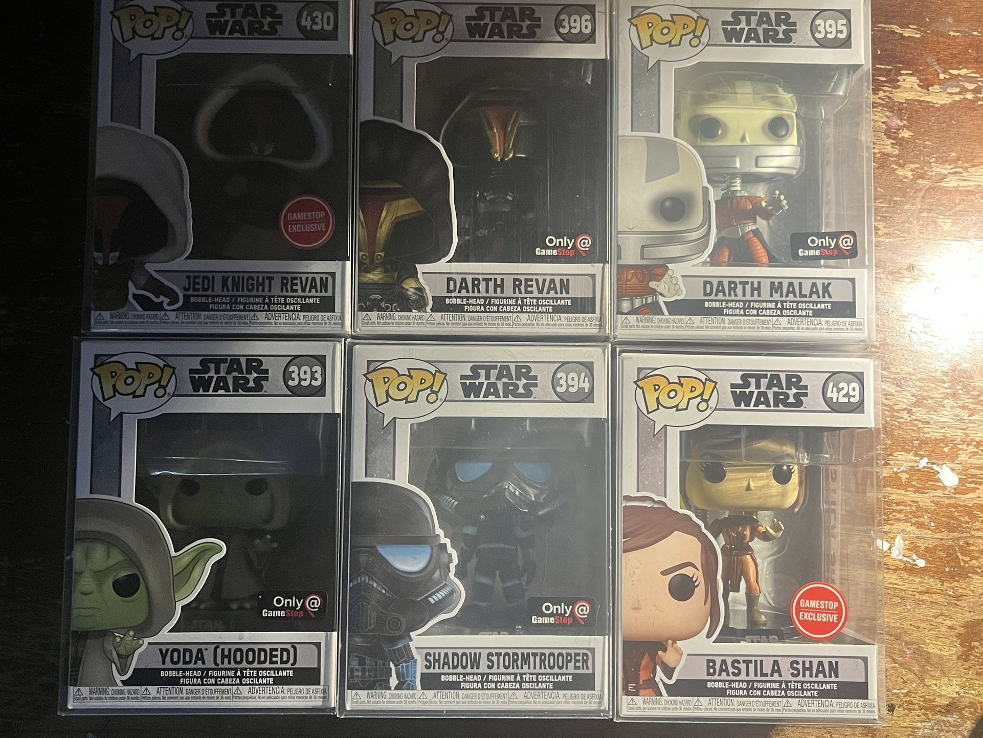 knights of the old republic funko Pops Set
