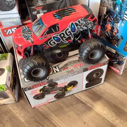 ARRMA gorgon RC beginner monster truck including remote controller battery and a charger