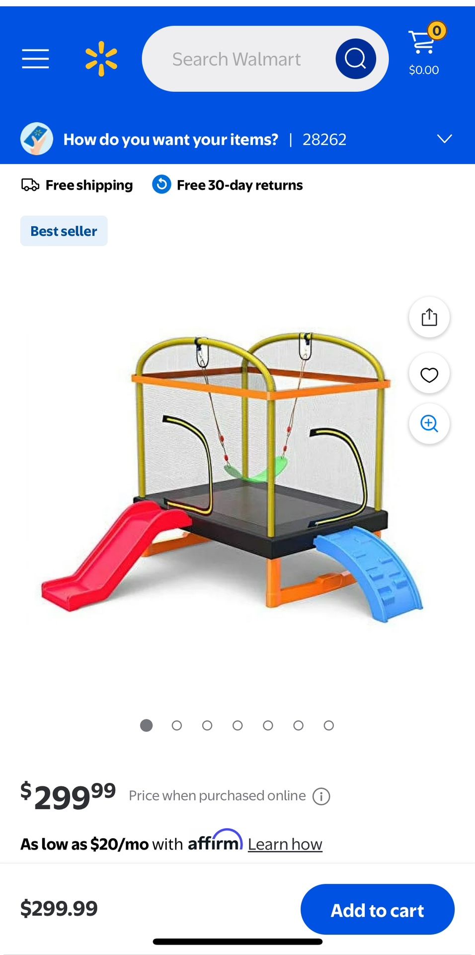 Brand New Toddler Trampoline, Swing, And Slide