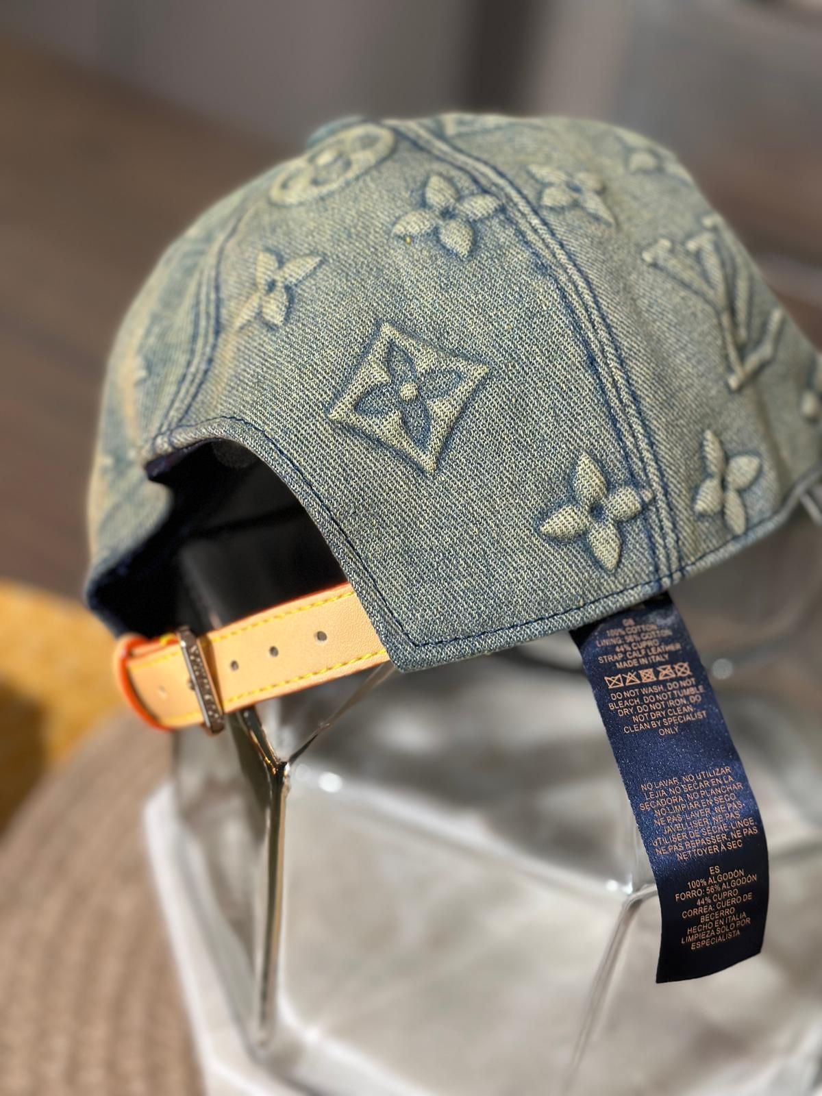 LOUIS VUITTON MONOGRAM WASHED DENIM CAP SS24 ( UNISEX )
