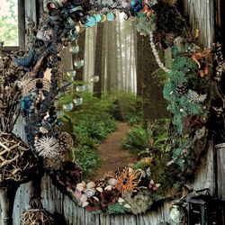 Mushrooms & Mermaids Mirror Portal Handmade 