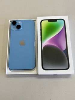iPhone 14 5G 128GB Blue with Box Firm Price