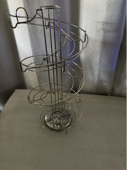 Stainless steel counter top rack for eggs or coffe capsules