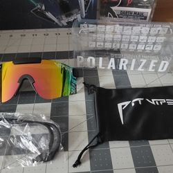 Pit Vipers Polarized Sun Glasses New With Box 