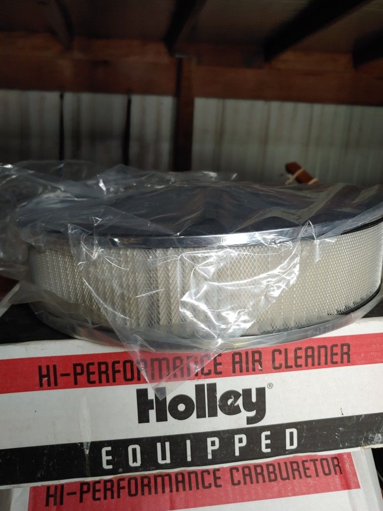 14" Chrome Holley Air Cleaner