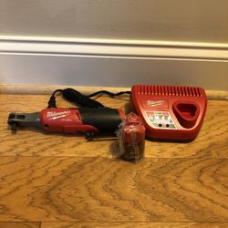 Milwaukee M12 Fuel Brushless High Speed 3/8 In Ratchet, 2.0 Battery & Charger *New*