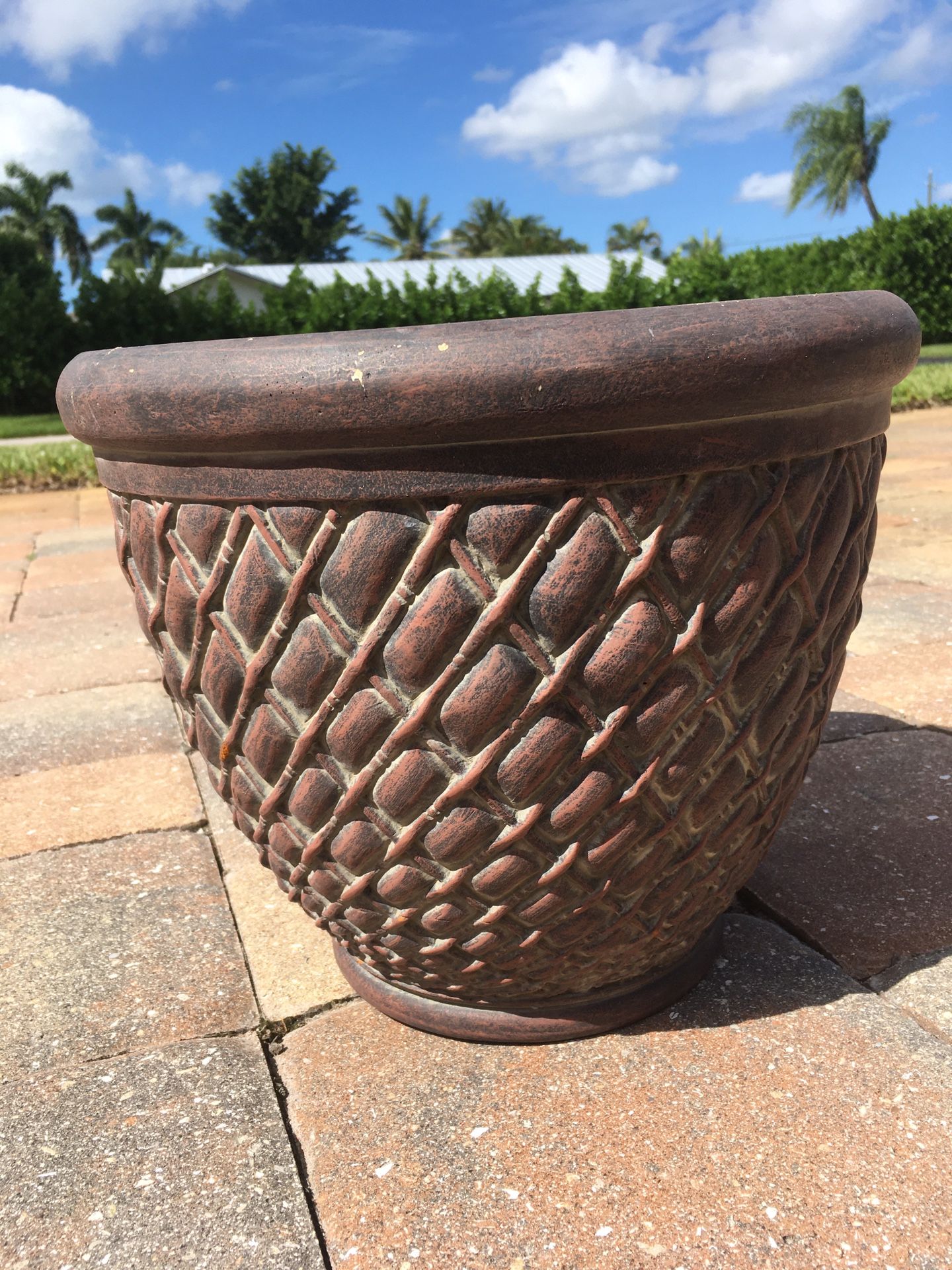 Flower Pot 11” Tall X 13” Wide