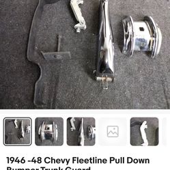 46-48 Chevrolet Chevy fleetline Pulldown Bumper Trunk Guard