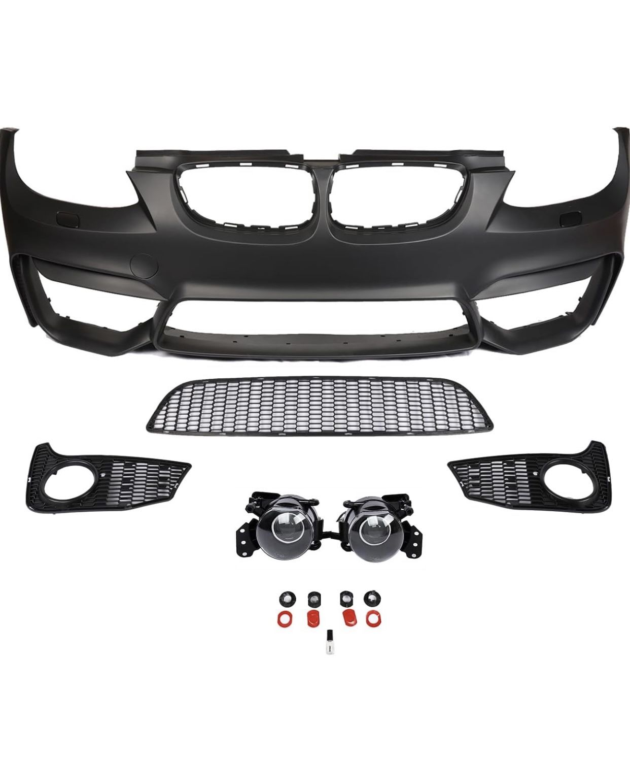 PENSUN M4 Style Front Bumper Cover Kit for BMW 3 Series E92
