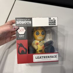 Leather Face Handmade By Robots Knit Figure 