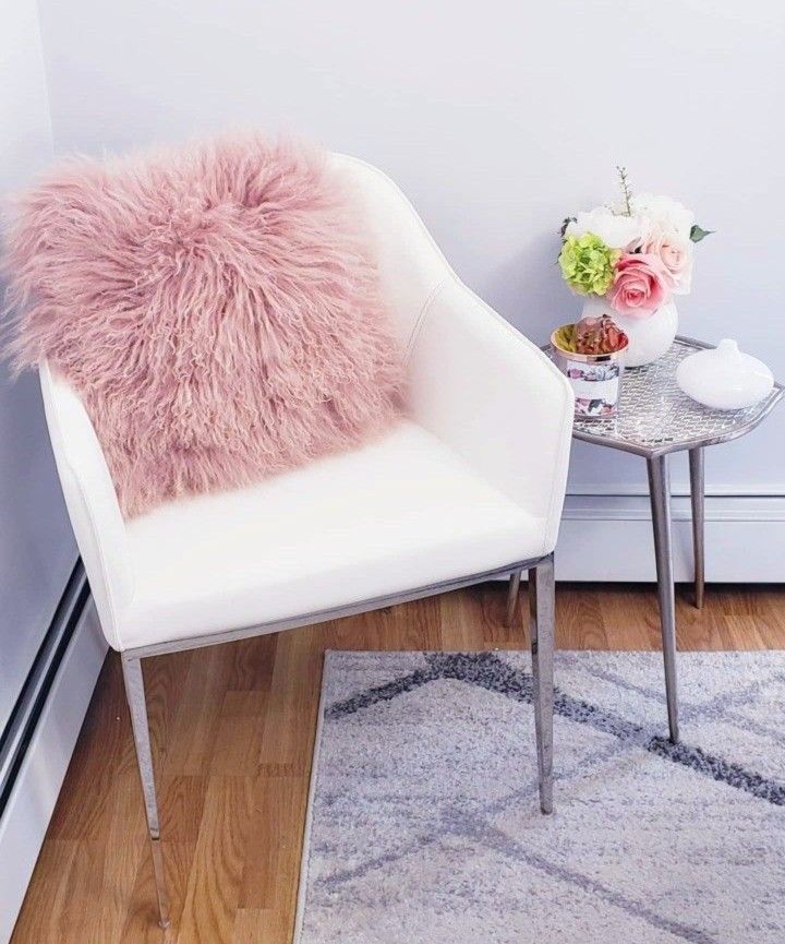 Modern White Armchair for Office, Dining Room, Bedroom