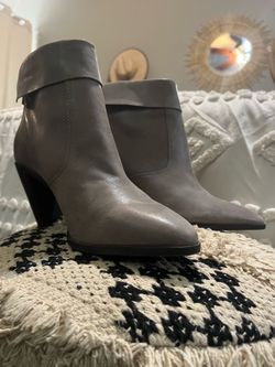 Luck Brand Grey Leather Boots Size 11