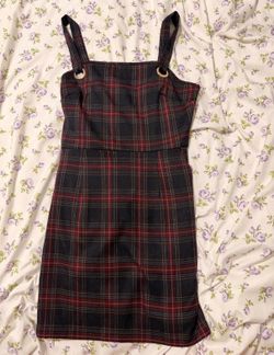 Forever 21 Black and Red Plaid Mini Dress