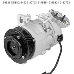 A/C Compressor with Clutch Compatible with BMW 118i 120i 320i L4 1.6L 2.0L L6 2.2L (NEW IN BOX)