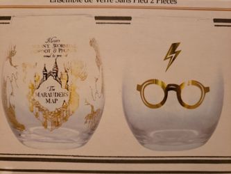 Harry Potter Glass Stemless Set 2 Piece