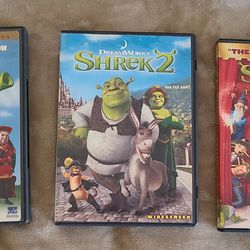Shrek Trilogy DVDs