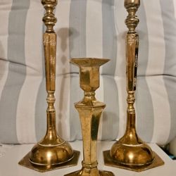 Candle Holder / Antique / Chinese/ Bronze