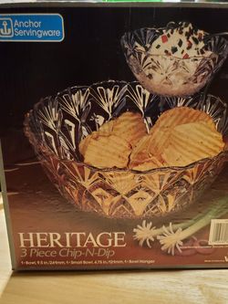 3 piece Chip & Dip set