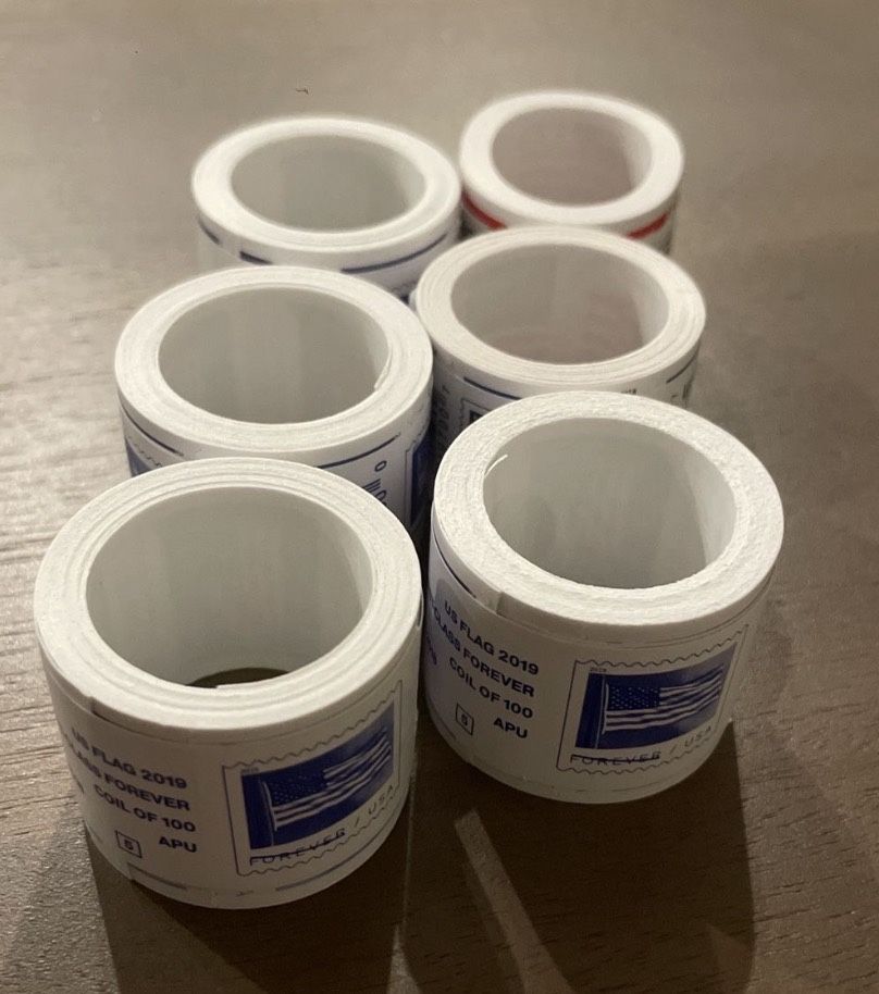 5 Rolls of Stamps