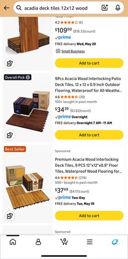 Wood deck tiles 12x12