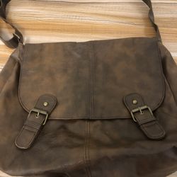 Faux Leather Messenger bag